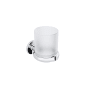 WS Bath Collections Sbeca Wall Mounted Toothbrush Holder Polished Chrome / Frosted Glass