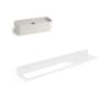 WS Bath Collections Seta 14-11/16" Wall Mounted Towel Bar White / White