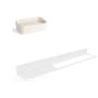WS Bath Collections Seta 14-11/16" Wall Mounted Towel Bar White / White