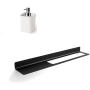 WS Bath Collections Seta 14-11/16" Wall Mounted Towel Bar Black / White
