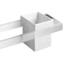 WS Bath Collections Skuara 32" Wall Mounted Towel Bar - Includes Ceramic Tumbler Polished Chrome / Ceramic White