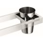 WS Bath Collections Skuara 32" Wall Mounted Towel Bar - Includes Ceramic Tumbler Polished Chrome