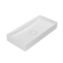 WS Bath Collections Vision 29-1/2" Ceramic Vessel Bathroom Sink Matte White