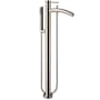Wyndham Collection Taron Floor Mounted Tub Filler with Built-In Diverter - Includes Hand Shower Brushed Nickel