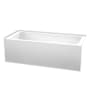 White / Polished Chrome Trim