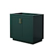 Green / Brushed Gold Hardware