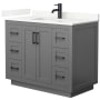 Dark Gray / Giotto Quartz Top / Matte Black Hardware