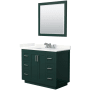 Green / Giotto Quartz Top / Brushed Nickel Hardware