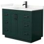 Green / Giotto Quartz Top / Matte Black Hardware