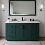 Wyndham Collection Miranda 66" Free Standing Single Basin Vanity Set with Cabinet and Quartz Vanity Top Green / Giotto Quartz Top / Matte Black Hardware