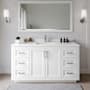Wyndham Collection Miranda 66" Free Standing Single Basin Vanity Set with Cabinet and Quartz Vanity Top White / White Quartz Top / Brushed Nickel Hardware