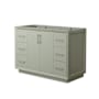 Wyndham Collection Strada 47" Single Free Standing Vanity Cabinet Only - Less Vanity Top Light Green / Brushed Nickel Hardware