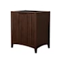 Wyndham Collection Palmilla 30" Single Free Standing Vanity Cabinet Only - Less Vanity Top Dark Walnut / Matte Black Hardware