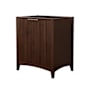 Wyndham Collection Palmilla 30" Single Free Standing Vanity Cabinet Only - Less Vanity Top Dark Walnut / Brushed Nickel Hardware