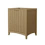 Wyndham Collection Palmilla 30" Single Free Standing Vanity Cabinet Only - Less Vanity Top Natural Oak / Brushed Gold Hardware