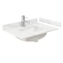 Wyndham Collection 30" Quartz Vanity Top with Backsplash and Sidesplash Giotto Quartz