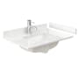 Wyndham Collection 30" Quartz Vanity Top with Backsplash and Sidesplash White Quartz
