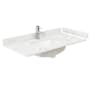 Wyndham Collection 42" Quartz Vanity Top with Backsplash and Sidesplash Giotto Quartz