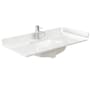 Wyndham Collection 42" Quartz Vanity Top with Backsplash and Sidesplash White Quartz