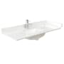 Wyndham Collection 48" Quartz Vanity Top with Backsplash and Sidesplash White Quartz