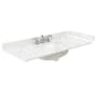 Wyndham Collection 48" Quartz Vanity Top with Backsplash and Sidesplash Giotto Quartz