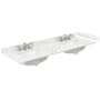 Wyndham Collection 66" Quartz Vanity Top with Backsplash and Sidesplash Giotto Quartz