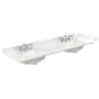 Wyndham Collection 72" Quartz Vanity Top with Backsplash and Sidesplash White Quartz