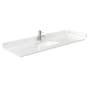 Wyndham Collection 60" Cultured Marble Vanity Top with Backsplash and Sidesplash Carrara Cultured Marble