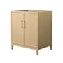 Wyndham Collection Elan 29" Single Free Standing Vanity Cabinet Only - Less Vanity Top White Oak / Brushed Nickel Hardware