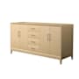Wyndham Collection Janna 66" Double Free Standing Vanity Cabinet Only - Less Vanity Top White Oak / Brushed Nickel Hardware