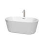 White / Brushed Nickel Trim