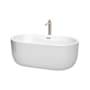 White / Brushed Nickel Trim