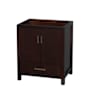 Wyndham Collection Sheffield 30" Single Free Standing Vanity Cabinet Only - Less Vanity Top Espresso