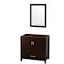 Wyndham Collection Sheffield 36" Single Free Standing Vanity Cabinet - Less Vanity Top Espresso