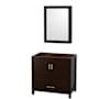Wyndham Collection Sheffield 36" Single Free Standing Vanity Cabinet - Less Vanity Top Espresso