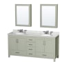 Light Green / Brushed Nickel Hardware