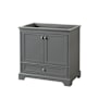 Dark Gray / Polished Chrome Hardware