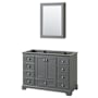 Dark Gray / Polished Chrome Hardware