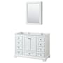 White / Polished Chrome Hardware