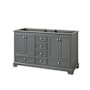 Dark Gray / Polished Chrome Hardware