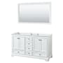 White / Polished Chrome Hardware