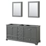 Dark Gray / Polished Chrome Hardware