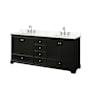 Dark Espresso / Giotto Quartz Top / Polished Chrome Hardware