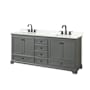 Dark Gray / Giotto Quartz Top / Matte Black Hardware