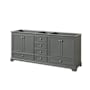 Dark Gray / Polished Chrome Hardware