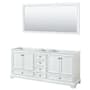White / Polished Chrome Hardware