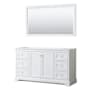 Wyndham Collection Avery 60" Single Free Standing Vanity Cabinet - Less Vanity Top White / Polished Chrome Hardware