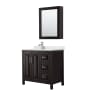 Dark Espresso / Giotto Quartz Top / Polished Chrome Hardware