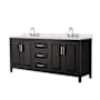 Dark Espresso / Giotto Quartz Top / Polished Chrome Hardware