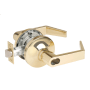 Yale 5400LN Series Augusta Heavy Duty Grade 1 Keyed Entry Storeroom Door Lever Set with FSIC - Less Cylinder Bright Brass